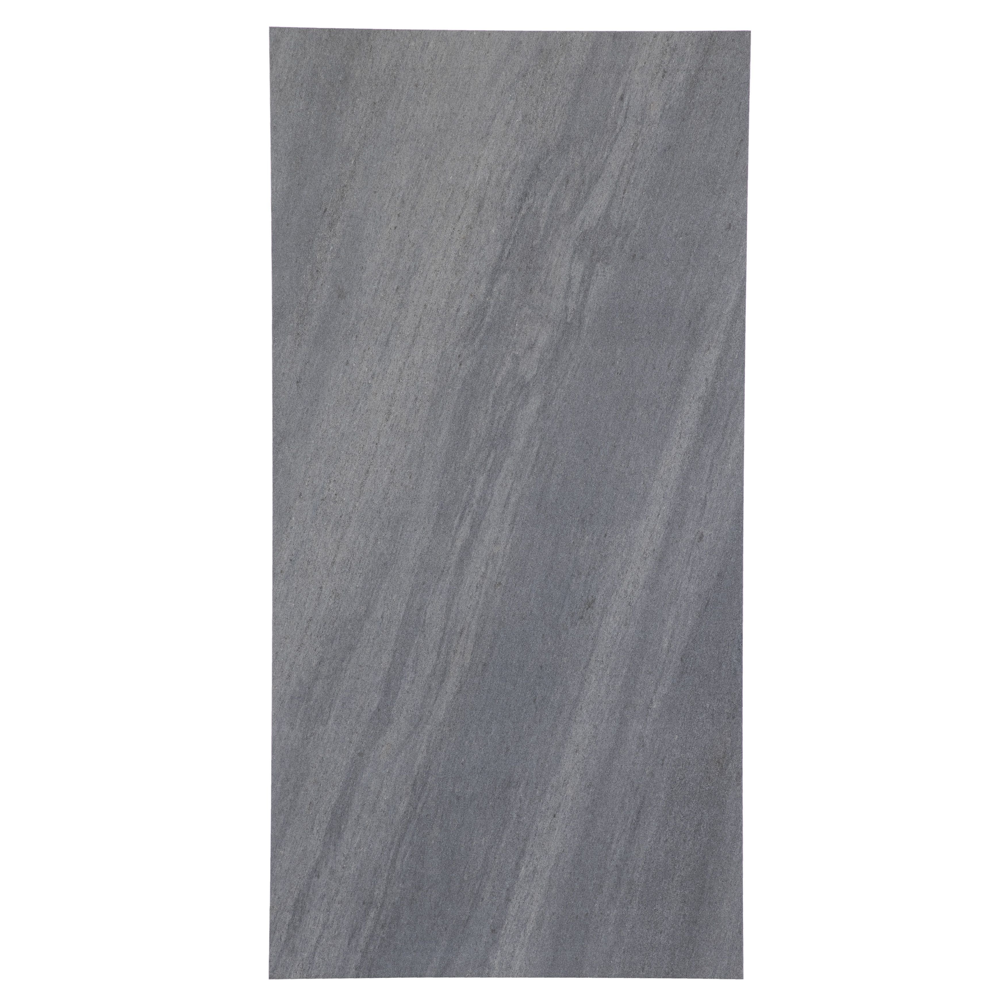 24x48 Quartzite Dark Gray matte porcelain tile (made in USA) - Industry Tile
